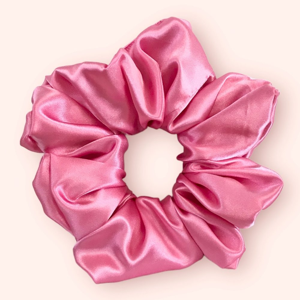 Scrunchies, Brand New Handmade Soft Satin Silk Hair Scrunchies Size Large